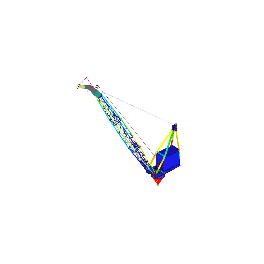FEM model of offshore crane L11b-A