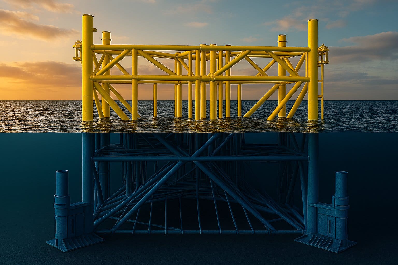 Offshore jacket substation